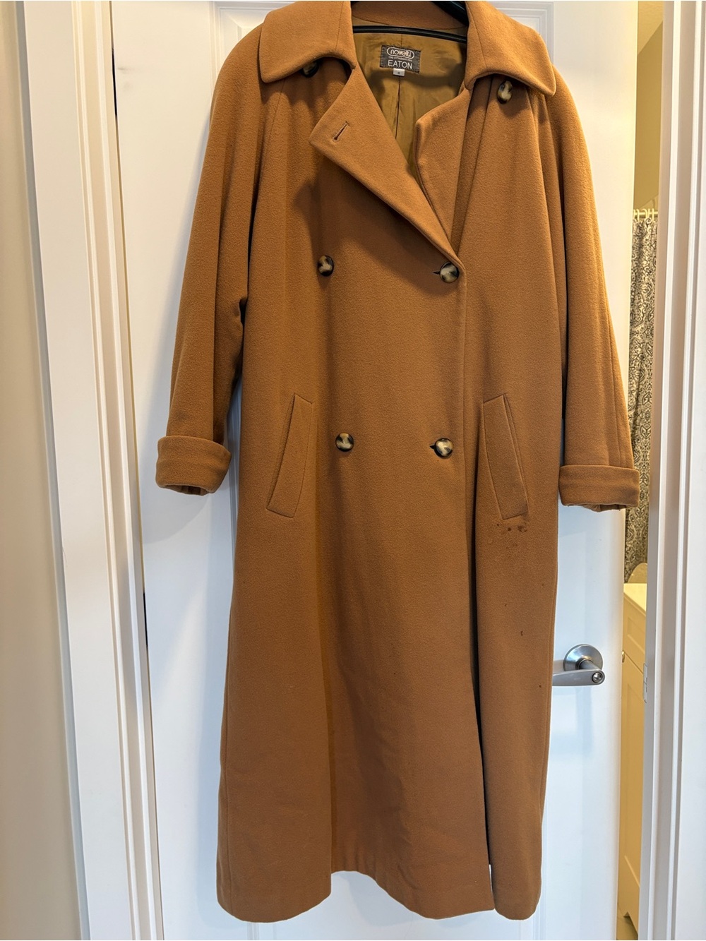 Wool Camel Coat sz 8 vintage